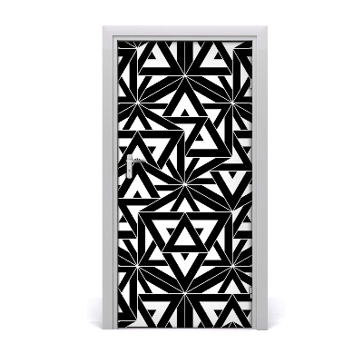 Adesivo per porta interna Sfondo geometrico