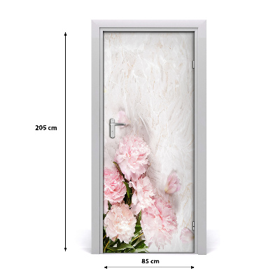 Sticker porta Piwoni Marble