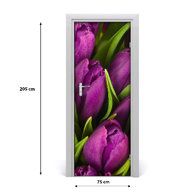Sticker porta Tulipani viola