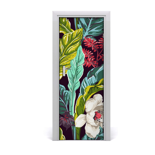 Sticker porta Fiori tropicali