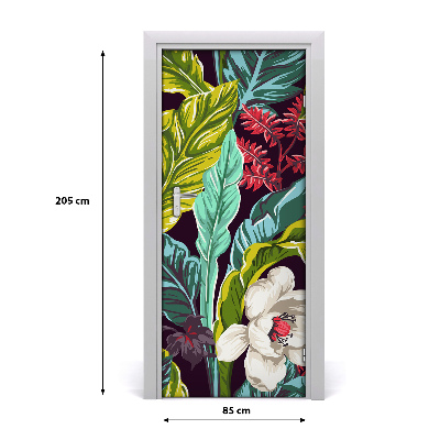 Sticker porta Fiori tropicali
