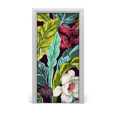 Sticker porta Fiori tropicali