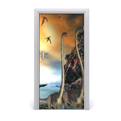 Adesivo per porta Dinosauri