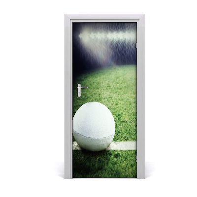 Adesivo per porta interna Pallone da rugby