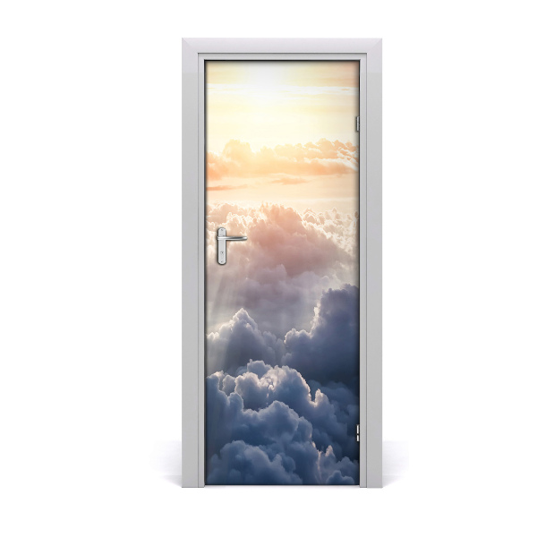 Adesivo per porta Volo sulle nuvole