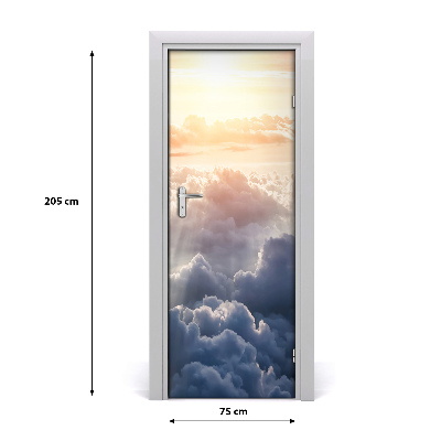 Adesivo per porta Volo sulle nuvole