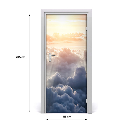 Adesivo per porta Volo sulle nuvole