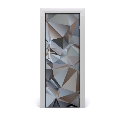 Adesivo per porta Astrazione del triangolo