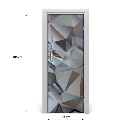 Adesivo per porta Astrazione del triangolo