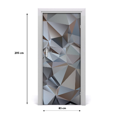 Adesivo per porta Astrazione del triangolo