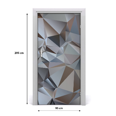 Adesivo per porta Astrazione del triangolo