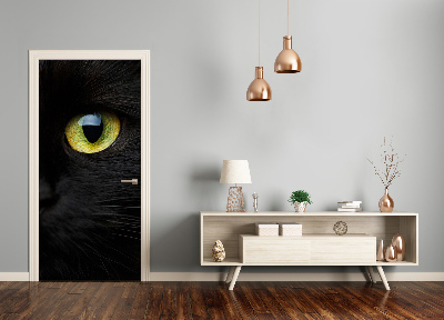 Poster adesivo per porta Gli occhi di gatto