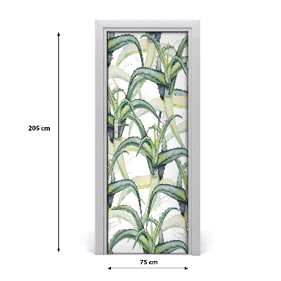 Adesivo per porta interna Aloe