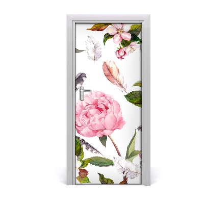 Sticker porta Pattern floreale