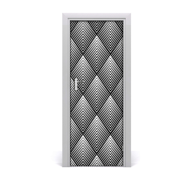 Adesivo per porta interna Sfondo geometrico