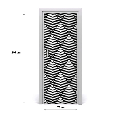 Adesivo per porta interna Sfondo geometrico