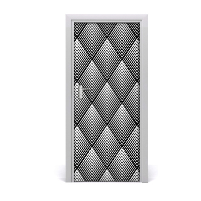 Adesivo per porta interna Sfondo geometrico