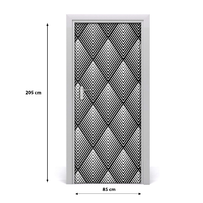 Adesivo per porta interna Sfondo geometrico