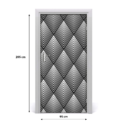 Adesivo per porta interna Sfondo geometrico