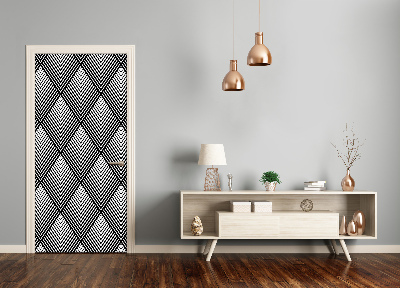 Adesivo per porta interna Sfondo geometrico