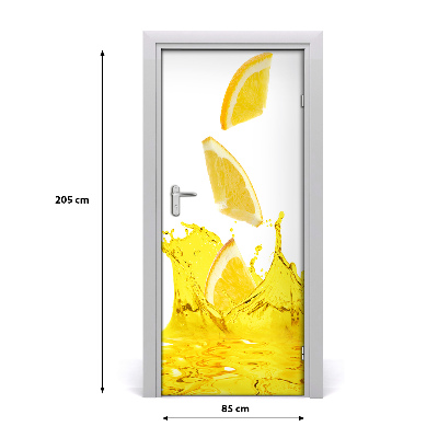 Adesivo per porta Succo di limone