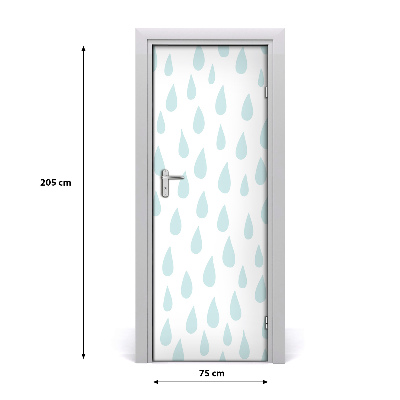 Adesivo per porta interna Goccioline