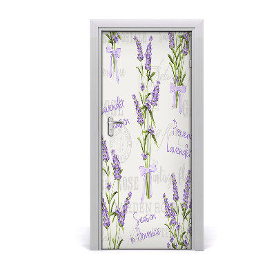 Adesivo per porta Lavanda