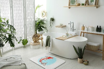 Tappeto bagno moderno Carpa koi