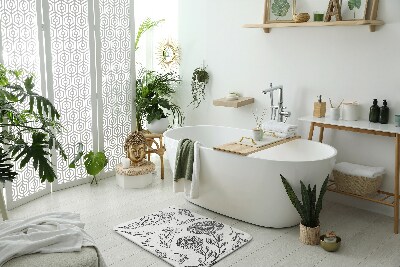 Tappeto per bagno Modello di fiori