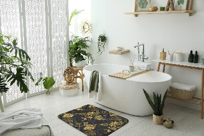 Tappeto bagno moderno Piante d'oro