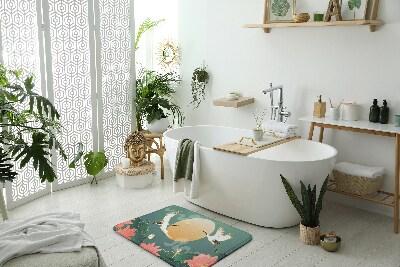 Tappeti da bagno Fiori degli uccelli