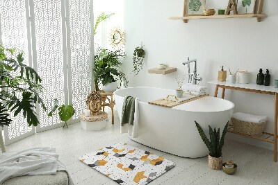 Tappeto bagno moderno Cubi geometrici