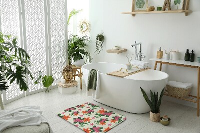 Tappetino bagno Pattern floreale