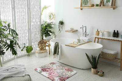 Tappeti da bagno Fiori