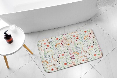 Tappeto per bagno Piante pattern fiori
