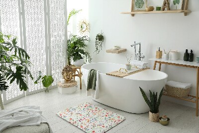Tappeto per bagno Piante pattern fiori