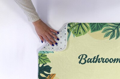 Tappeti da bagno Foglie tropicali