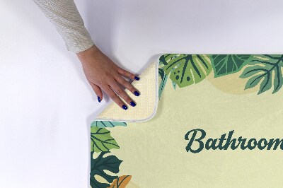 Tappeti da bagno Foglie tropicali