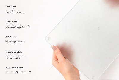 Tagliere in vetro Esagonale semitrasparente