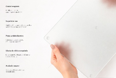 Tagliere in vetro temperato Doppio semitrasparente