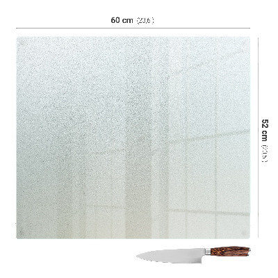 Tagliere in vetro temperato Rettangolare semitrasparente