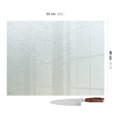 Tagliere in vetro temperato Rettangolare semitrasparente