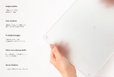 Tagliere in vetro Rotondo semitrasparente