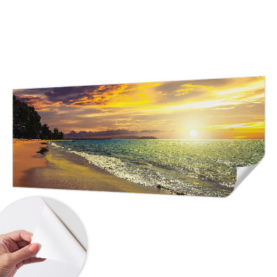 Carta da parati 3D Spiaggia al tramonto