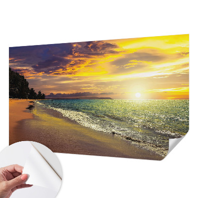 Carta da parati 3D Spiaggia al tramonto
