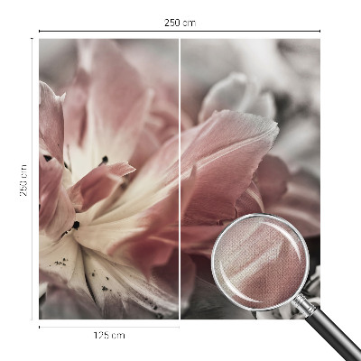 Fotomurale effetto 3D Fiore pastello