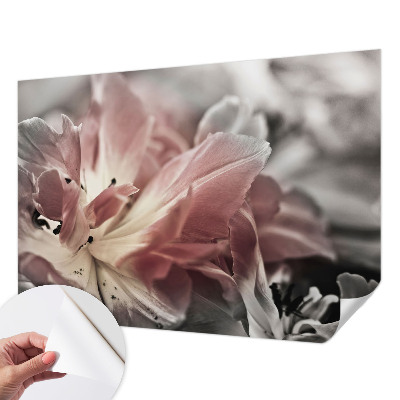 Fotomurale effetto 3D Fiore pastello