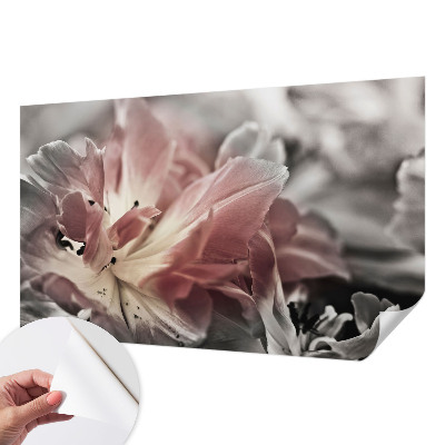 Fotomurale effetto 3D Fiore pastello