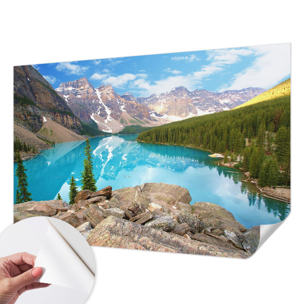 Carta da parati cameretta Lago Blu