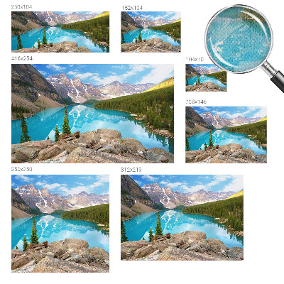 Carta da parati cameretta Lago Blu
